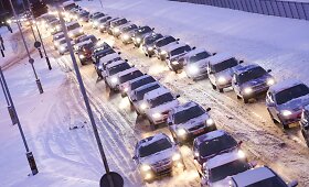 Vilniuje &ndash; sudėtingos eismo sąlygos