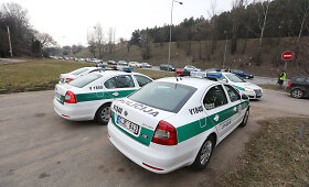 Vilniaus kelių policijos reidas Ukmergės gatvėje