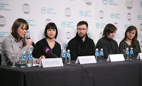 Kino teatre &bdquo;Pasaka&ldquo; lietuvi&scaron;kų filmų programos spaudos konferencija
