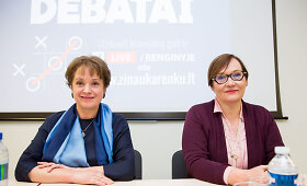 Au&scaron;ros Maldeikienės ir Vilijos Aleknaitės-Abramikienės debatai