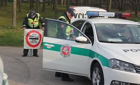 Panevėžio ir Kauno policijos jungtinis reidas prie Truskavos