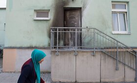 Sprogimai Dresdene prie mečetės ir kongresų centro