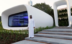 Dubajuje atidarytas pirmasis pasaulyje 3D spausdintuvu atspausdintas pastatas