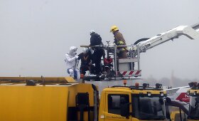 Londono Hitrou oro uosto darbą trikdė protestuotojai
