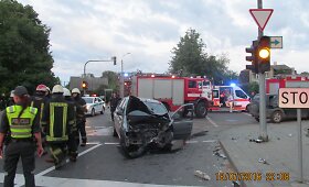 Avarija &Scaron;iauliuose &ndash; penki sužeisti