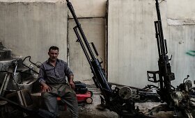 Irako kurdų kariams ginklus gaminančio Ibrahimo dirbtuvė