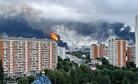Ukrainos dronai aptalžė Maskvą: vir&scaron; Rusijos sostinės &ndash; juodi dūmai ir liepsnos
