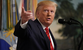 Donaldo Trumpo spaudos konferencija Baltuosiuose rūmuose