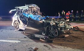 Tragi&scaron;ka avarija autostradoje Kaunas-Klaipėda