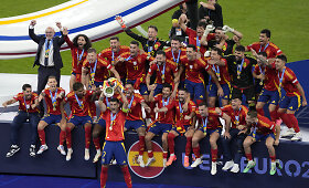 &bdquo;Euro 2024&ldquo; finalo akimirkos: Ispanija &ndash; Anglija