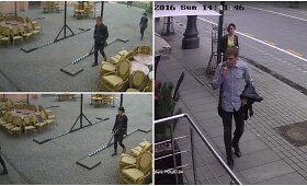 Ie&scaron;koma pora, pavogusi restorano lauko kėdes Gedimino prospekte Vilniuje