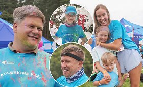 Rimanto Kaukėno fondo suburta komanda &bdquo;The Color Run&ldquo; bėgime