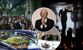 Milane atsisveikinimas su legendiniu dizaineriu Giorgio Armani