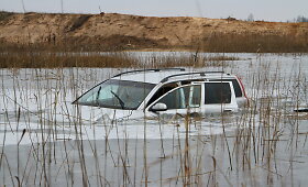 Panevėžio rajono karjere įlūžo &bdquo;Volvo&ldquo;
