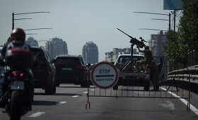 Rusija masi&scaron;kai ap&scaron;audo Ukrainą dronais ir raketomis