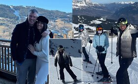 &Scaron;arūno Jasikevičiaus &scaron;eimos atostogos Prancūzijos kalnuose