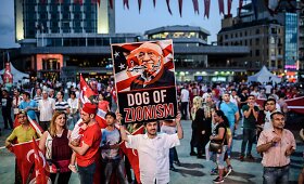 Demonstracijos prie&scaron; Fethullah Guleną Turkijoje