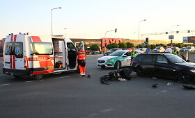 Panevėžyje susidūrė BMW ir motoroleris