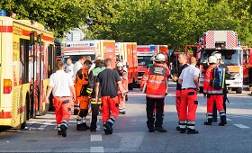 Gaisras II-ojo Pasaulinio karo bunkeryje Hamburge
