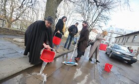 Vilniaus centre vyko socialinė akcija Tomui Dobrovolskiui atminti