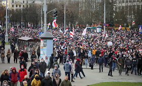 Baltarusijos policija vaikė protestuotojus