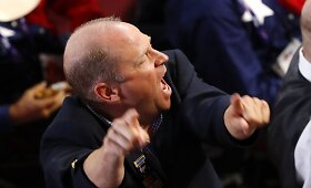 Donaldą Trumpą Klivlende pasitinka protestuotojai