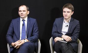 15min konferencijoje Nerijus Aleksiejūnas ir Linas Kojala
