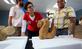 Paslėpto Baltojo miesto Hondūre archeologiniai radiniai pristatomi parodoje