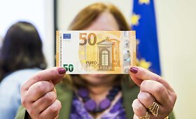 Naujojo serijos &bdquo;Europa&ldquo; 50 eurų banknoto pristatymas