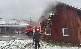 &Scaron;ilutės rajono Aisėnų kaime degė namas