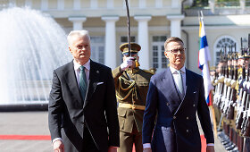Į Lietuvą oficialaus vizito atvyko Suomijos prezidentas Alexander'as Stubbas