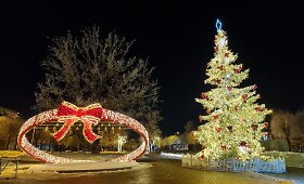 &Scaron;akių kalėdinės eglės įžiebimas
