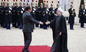 Irano prezidentas Hassanas Rouhani vie&scaron;i Prancūzijoje