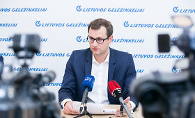 &bdquo;Lietuvos geležinkelių&ldquo; generalinio direktoriaus Manto Bartu&scaron;kos spaudos konferencija