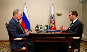 Rusijos prezidentas Vladimiras Putinas aneksuotame Kryme