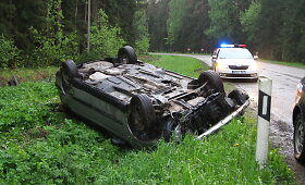 Panevėžio rajone vertėsi nesuvaldytas &bdquo;Citroen&ldquo;