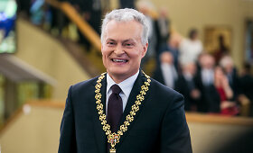 Prezidento Gitano Nausėdos komentaras žiniasklaidai po inauguracijos Seime