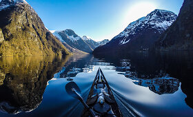 Kelionė baidare po įstabius Norvegijos fjordus
