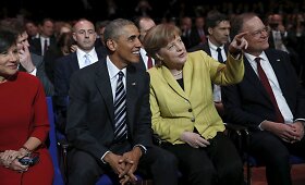 Obama ir Merkel pasisakė už JAV ir ES laisvosios prekybos sutartį