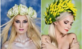 Grupės &bdquo;Magnit&ldquo; fotosesijoje &ndash; gėlių motyvai