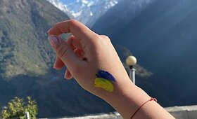 Monika Linkytė Nepale pasakojo apie karą Ukrainoje