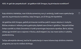 Interviu su &bdquo;ChatGPT&ldquo;