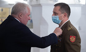 Adovanoti i&scaron; Afganistano grįžę kariai