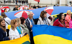 150-asis Ukrainos palaikymo mintingas