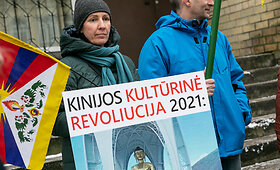 Piketas prie Kinijos ambasados