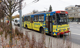 &bdquo;UNITED24&ldquo; pažymėtų troleibusų pristatymas