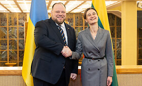 Seimo Pirmininkė Viktorija Čmilytė-Nielsen susitiko su Ukrainos Auk&scaron;čiausiosios Rados Pirmininku Ruslanu Stefančuku