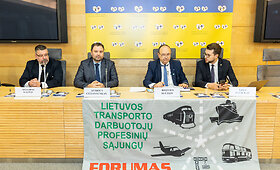 Lietuvos transporto darbuotojų profesinių sąjungų forumo spaudos konferencija