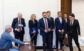 Spaudos konferencija prezidentūroje po diskusijos &bdquo;Lietuvos gynybos pramonės plėtra: problemos, sprendimai, perspektyvos&ldquo;