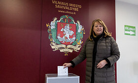 Vilija Blinkevičiūtė balsavo savivaldybių rinkimuose
